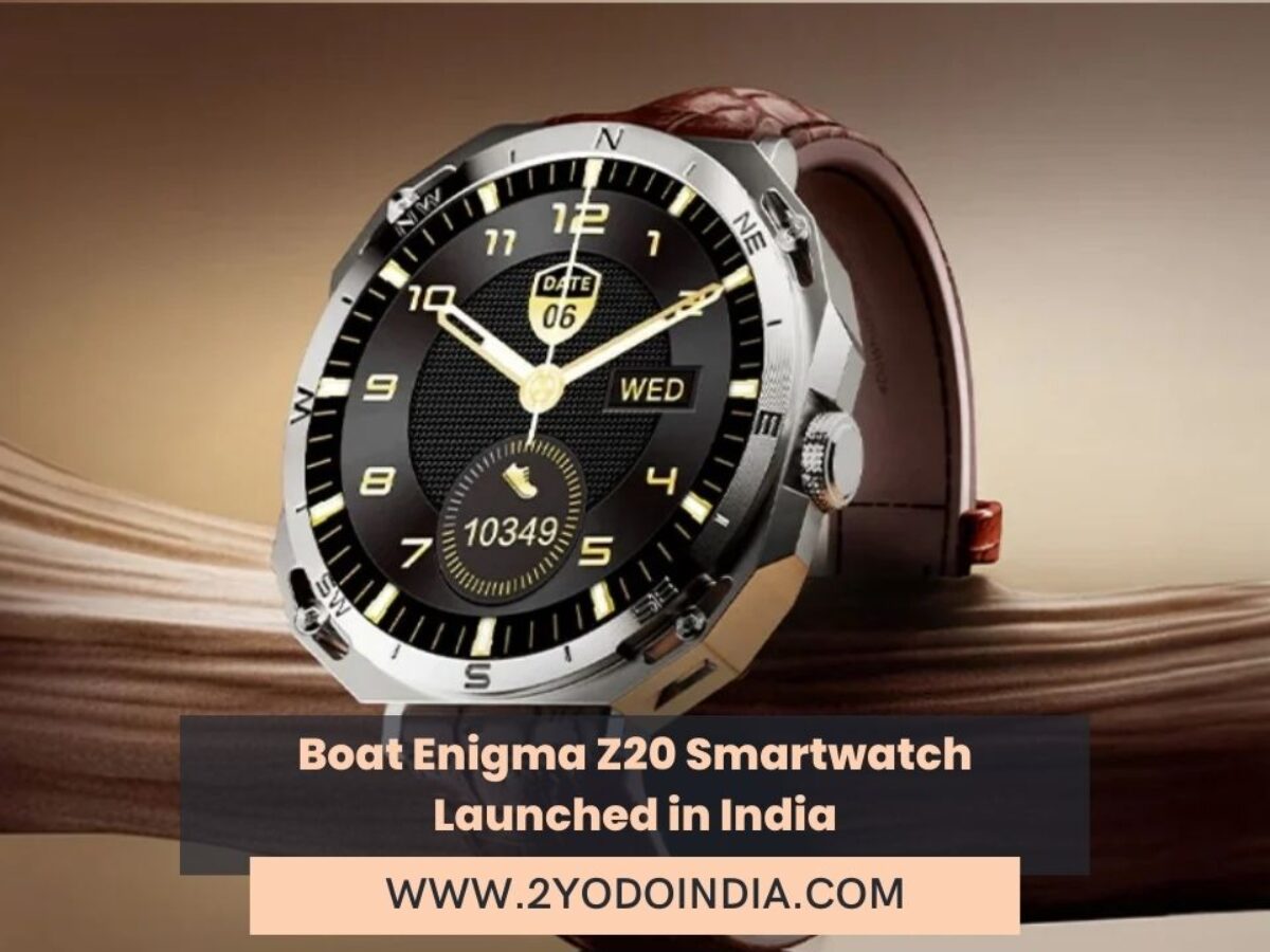 Boat Enigma Z20 Smartwatch Launched in India