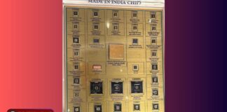 भारत का पहला स्वदेशी 32-बिट माइक्रोप्रोसेसर ‘विक्रम’ : सेमिकॉन इंडिया 2025 में हुआ ऐतिहासिक प्रदर्शन | Details Inside सेमिकॉन इंडिया 2025 में अश्विनी वैष्णव भारत का पहला स्वदेशी 32-बिट विक्रम माइक्रोप्रोसेसर प्रदर्शित करते हुए। | Union IT Minister Ashwini Vaishnaw showcasing India’s first indigenous 32-bit Vikram microprocessor at Semicon India 2025.